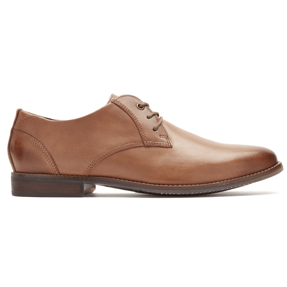 Zapatos Con Cordones Rockport Hombre Mexico - Style Purpose Blucher Marrom - LWJQD8724